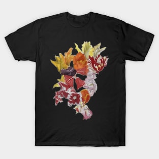 Hand Painted Floral Montage T-Shirt